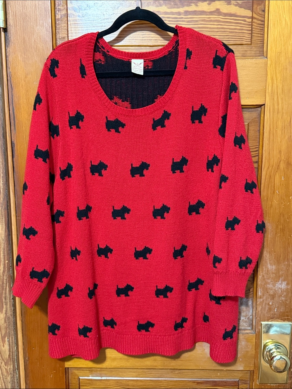 Scottie Dog Sweater Size 4x Faded Glory